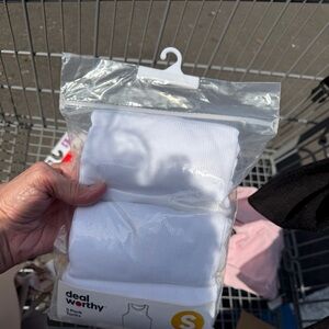 Men's White Tank Top 3-Pack - Small deal worthy brand NWT